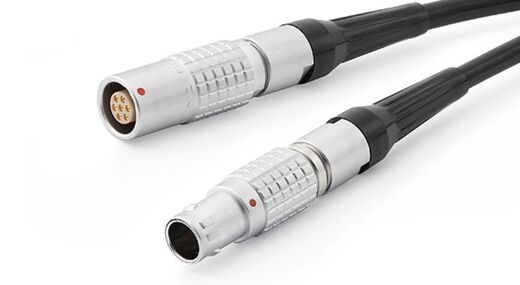 AA0046 – Mikrofonkabel (LEMO), 7-Pin LEMO, für "LowNoise"-Mikrofone 40HF/40HH, 3 m